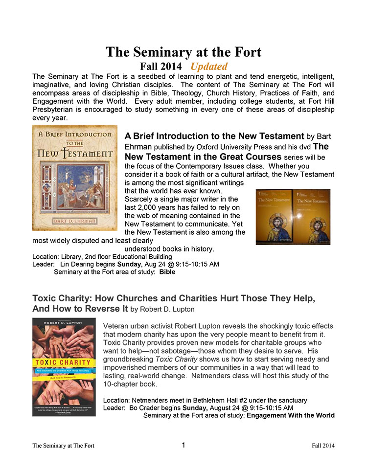 Seminary Fall 2014 bulletin insert #2_thumbnail